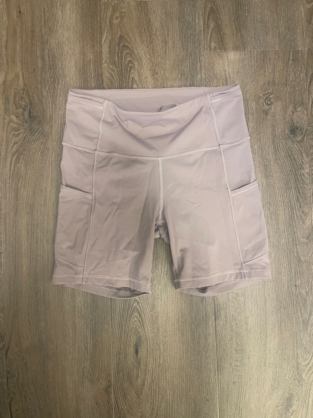 lululemon athletica Light Lavender Bike Shorts with Side Pockets